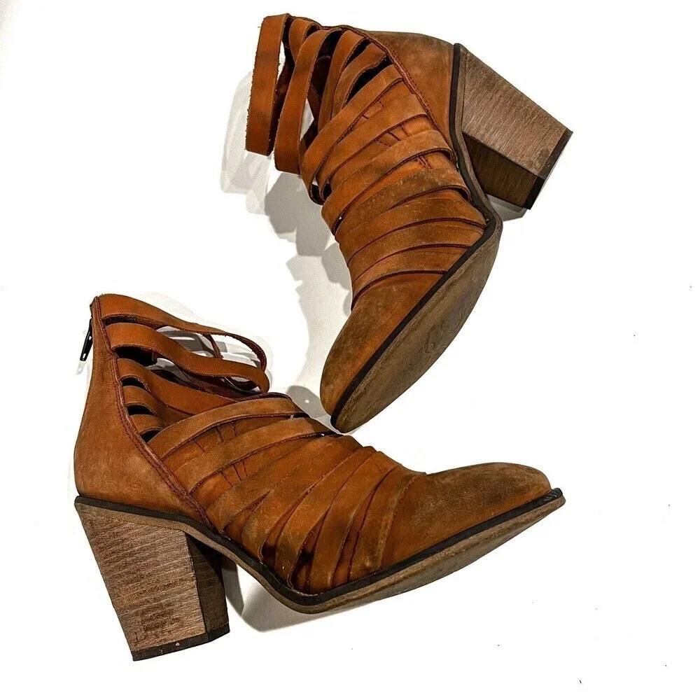 Free People Hybrid Strappy Boot (EU 40) cognac - Picture 3 of 12